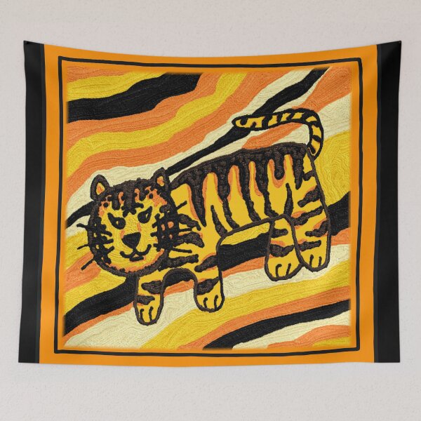 Item preview, tigers, vintage tigers  patterns, oil painting designed and sold by zzzozzo.