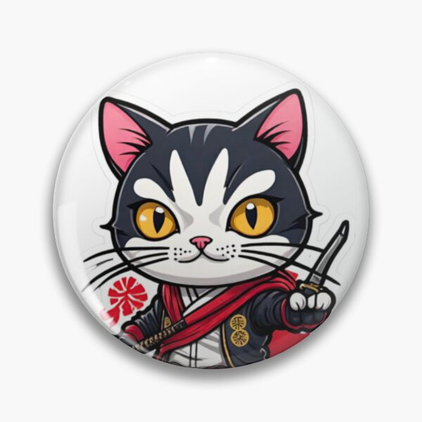 Item preview, Cute cat assassin Japan designed and sold by KorArtStudio.