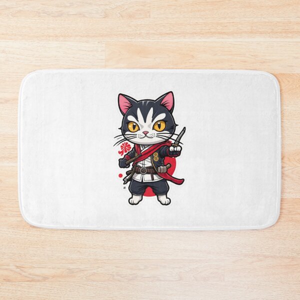 Item preview, Cute cat assassin Japan designed and sold by KorArtStudio.