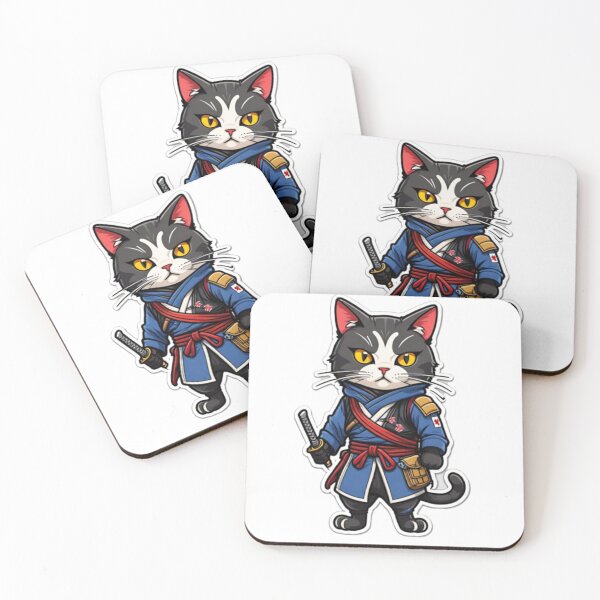 Item preview, Cool cat assassin Japan designed and sold by KorArtStudio.