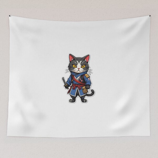 Item preview, Cool cat assassin Japan designed and sold by KorArtStudio.