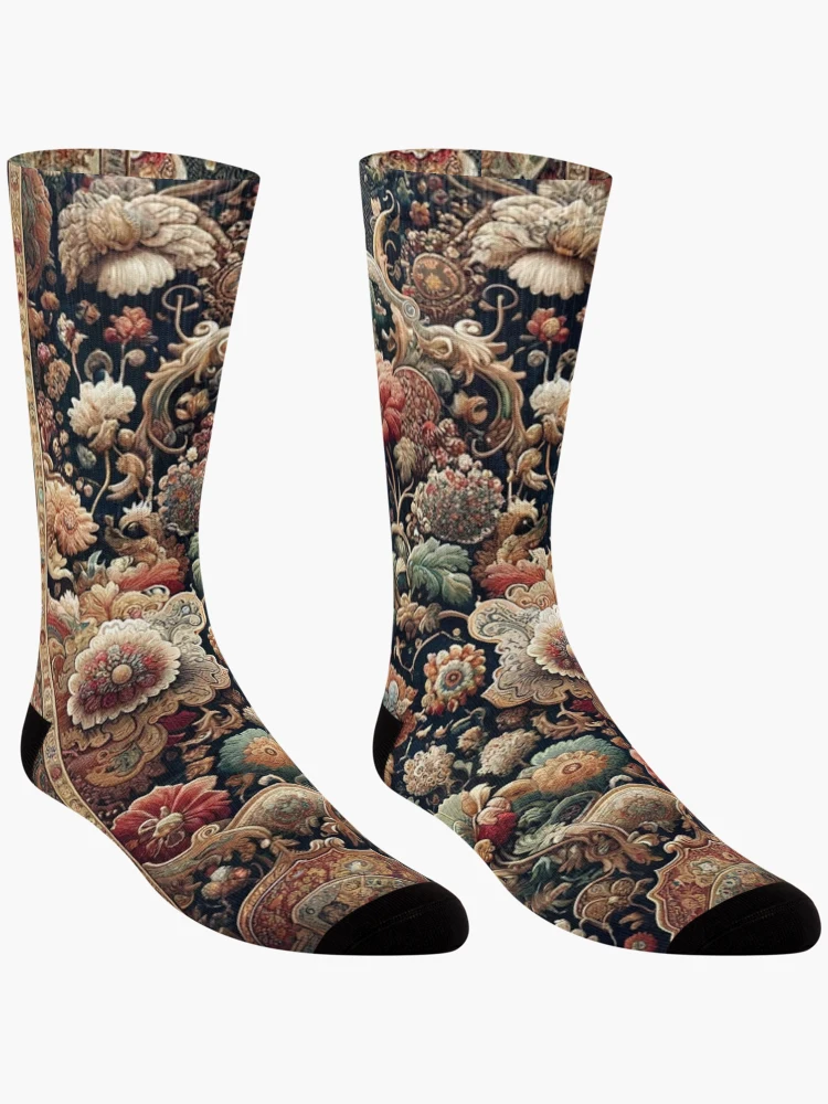 Thumbnail 3 of 5, Socks, Turkish Rug designed and sold by PinUpPizzazz.