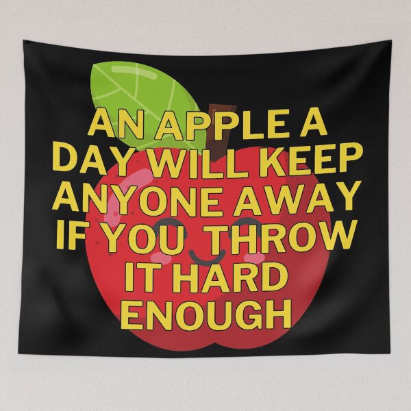 Item preview, AN APPLE A DAY designed and sold by BootsNCatsStore.