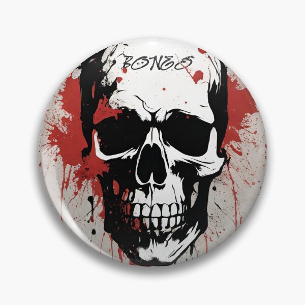 Item preview, Red Splatter Skull Artwork designed and sold by inkArtistryfine.
