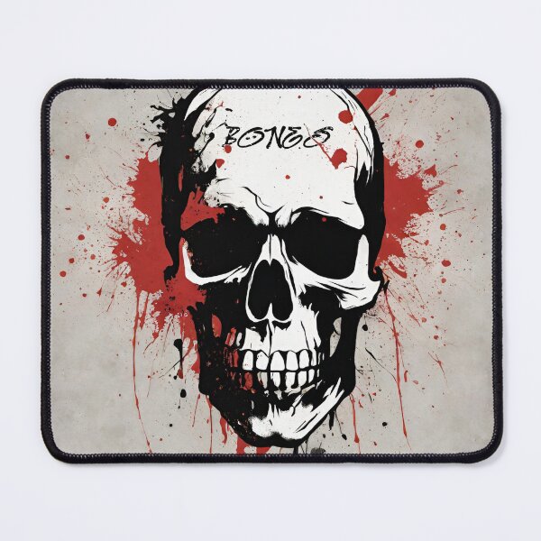 Item preview, Red Splatter Skull Artwork designed and sold by inkArtistryfine.