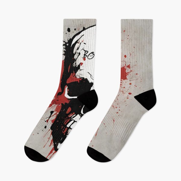 Item preview, Red Splatter Skull Artwork designed and sold by inkArtistryfine.
