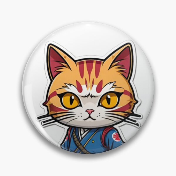Item preview, Cool cat assassin samurai Japan designed and sold by KorArtStudio.