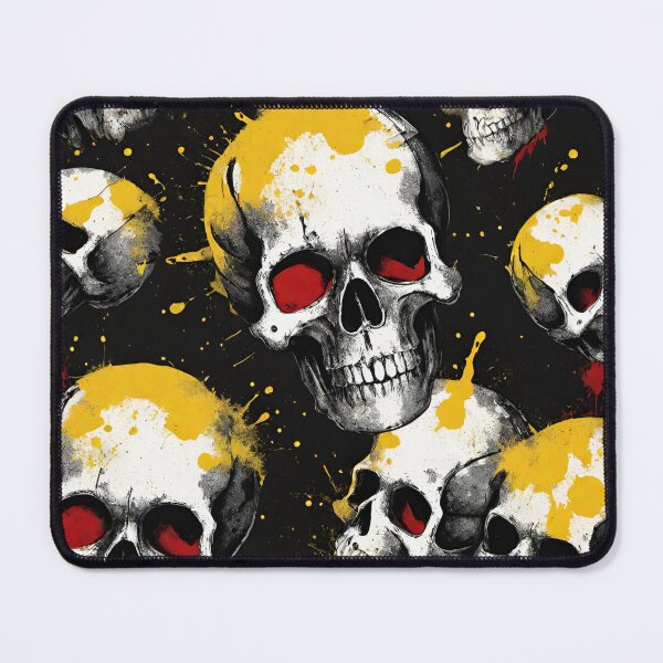 Item preview, Vibrant Skull Splatter Artwork designed and sold by inkArtistryfine.