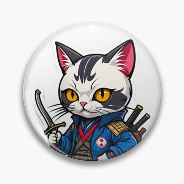Item preview, Cat assassin Japan culture designed and sold by KorArtStudio.