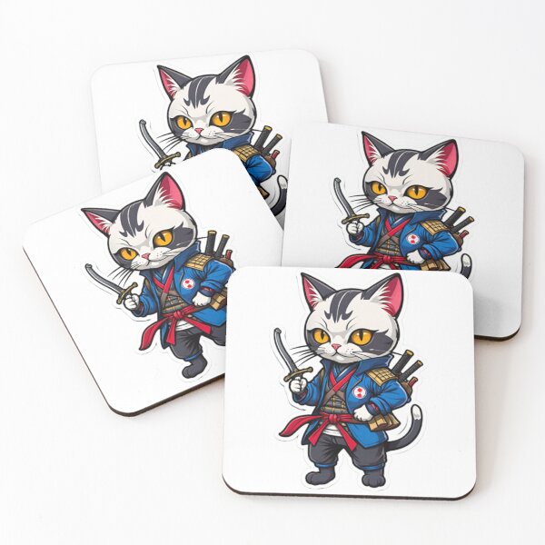 Item preview, Cat assassin Japan culture designed and sold by KorArtStudio.