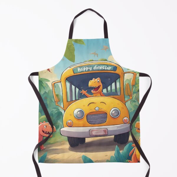 Item preview, Joyful Dinosaur School Bus Adventure designed and sold by inkArtistryfine.