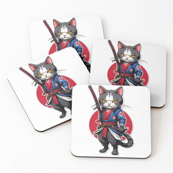 Item preview, Cute cat assassin Japan culture designed and sold by KorArtStudio.