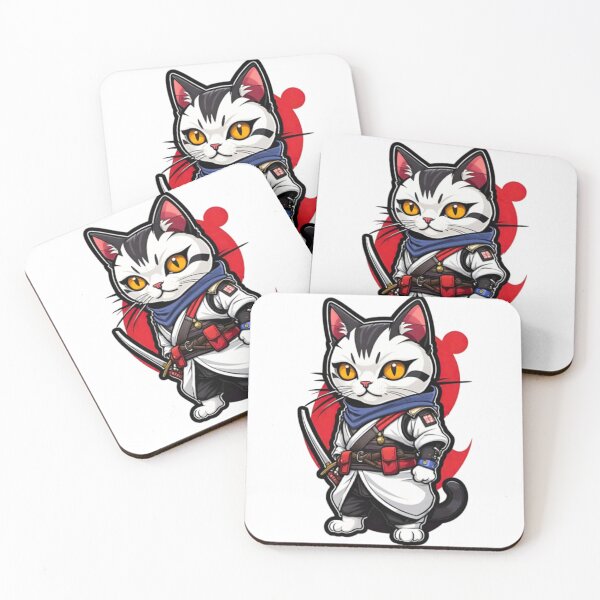 Item preview, Cool cat assassin  japan culture designed and sold by KorArtStudio.
