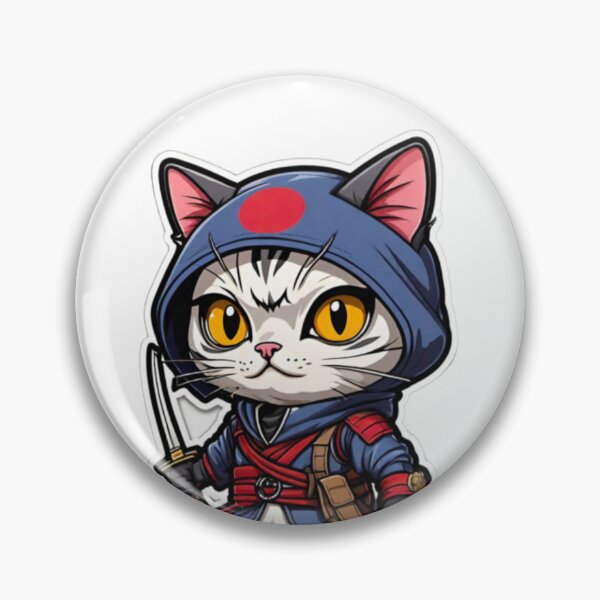 Item preview, Cute cat assassin samurai Japan culture designed and sold by KorArtStudio.