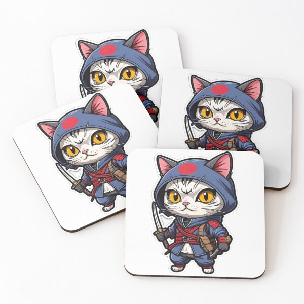 Item preview, Cute cat assassin samurai Japan culture designed and sold by KorArtStudio.