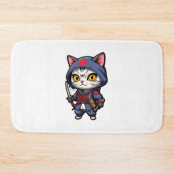 Item preview, Cute cat assassin samurai Japan culture designed and sold by KorArtStudio.