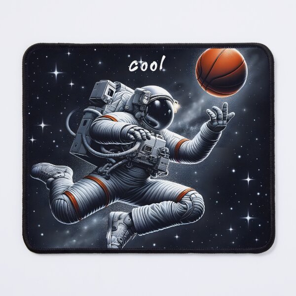 Item preview, Cosmic Basketball Astronaut Illustration designed and sold by inkArtistryfine.