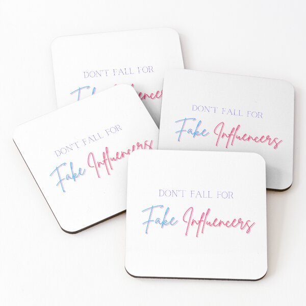 Item preview, Don't fall for fake influencers (pink) designed and sold by ProjectLui.
