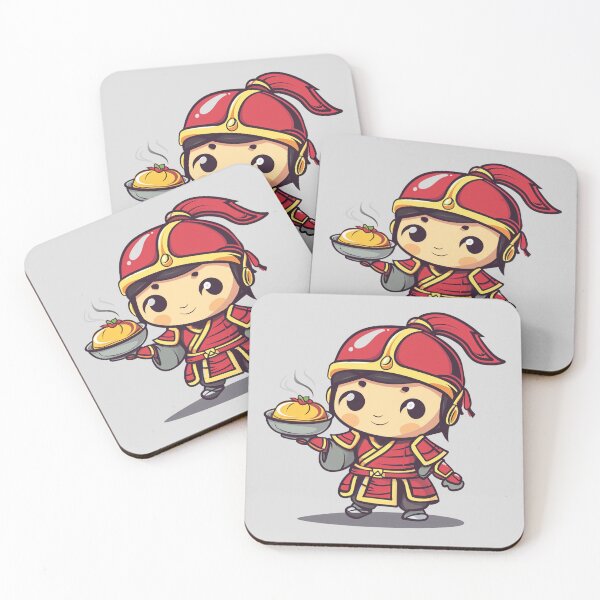 Item preview, Ancient Chinese Knight Holding Dumpling designed and sold by Myra365Art.