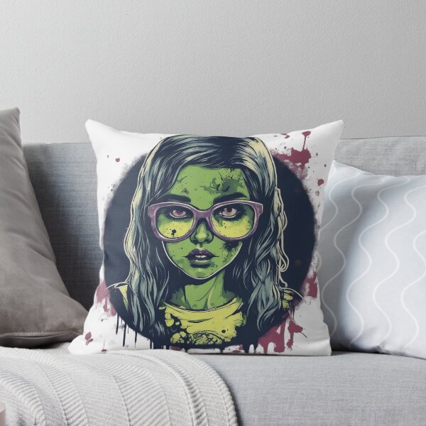 Item preview, grunge nerdy zombie girl designed and sold by DarkHues.