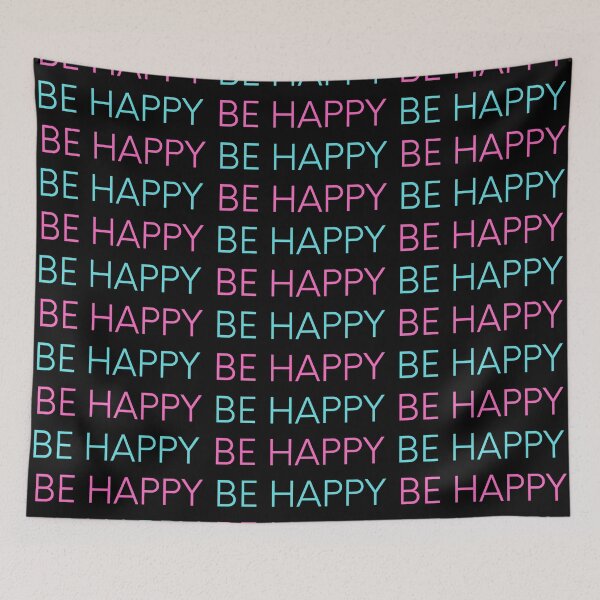 Item preview, BE HAPPY designed and sold by BootsNCatsStore.