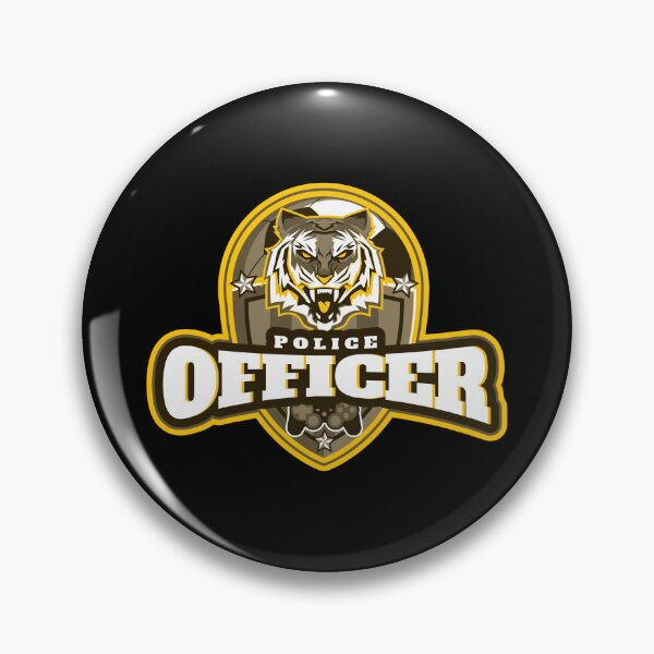 Item preview, Police Officer Design with Tiger designed and sold by PRIVARSHU.