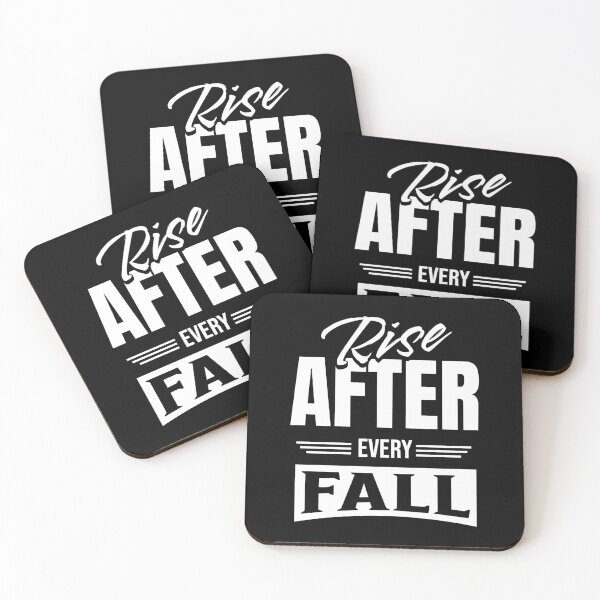 Item preview, Rise After Every Fall Motivational Quote designed and sold by Tremendo.