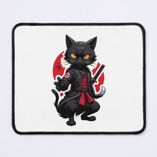 Item preview, Cool Black cat assassin Japan designed and sold by KorArtStudio.