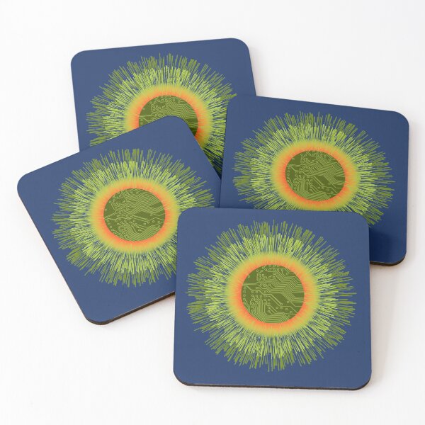 Item preview, Green Sun Burst Electronic Chip designed and sold by LZenDesigns.