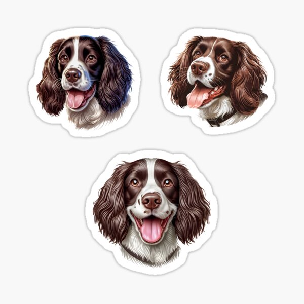 Item preview, Springer Spaniel Dog. Bundle pack set of 3 designed and sold by SideKickCreates.