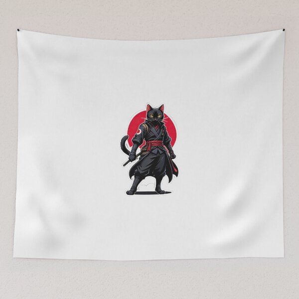 Item preview, Black Cat assassin Japan culture designed and sold by KorArtStudio.