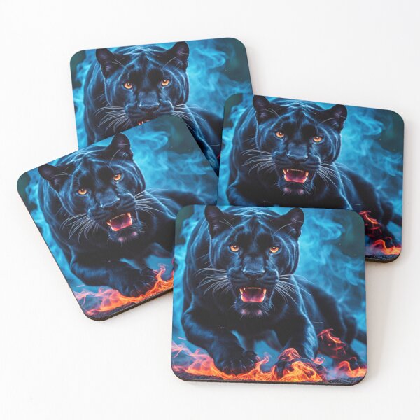 Item preview, Fiercely roaring black panther designed and sold by Barrettlawon.