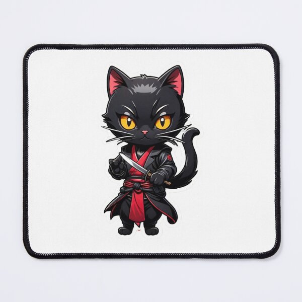 Item preview, Cool Black cat assassin  japan culture designed and sold by KorArtStudio.