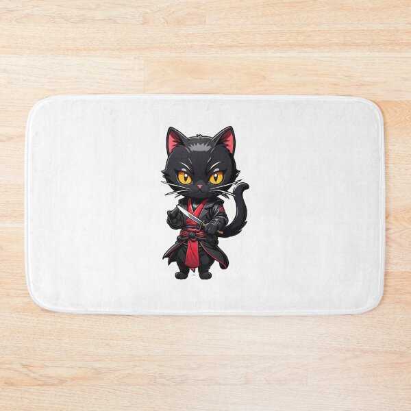 Item preview, Cool Black cat assassin  japan culture designed and sold by KorArtStudio.