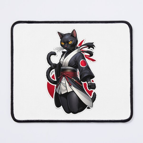 Item preview, Cool Black cat assassin samurai Japan culture designed and sold by KorArtStudio.