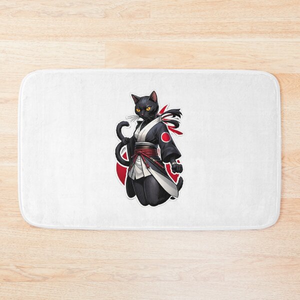 Item preview, Cool Black cat assassin samurai Japan culture designed and sold by KorArtStudio.