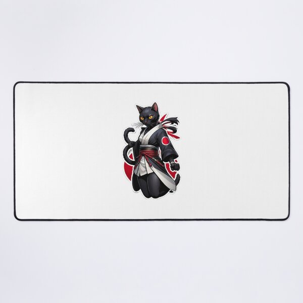 Item preview, Cool Black cat assassin samurai Japan culture designed and sold by KorArtStudio.