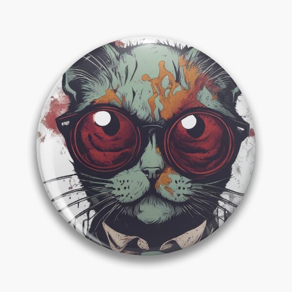 Item preview, grunge nerdy cat designed and sold by DarkHues.
