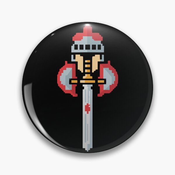Item preview, PIXEL WARRIOR holding 8bit Retro Sword minimalist designed and sold by XYDstore.