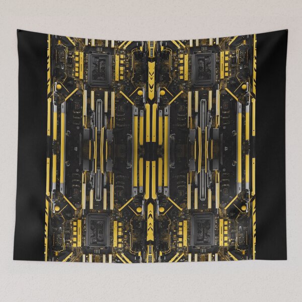 Item preview, Copy of Cybernetics - Black and Yellow - 02 designed and sold by Mystic-Images.