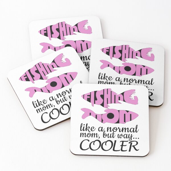 Item preview, Fishing Mom, like a normal mom but way cooler. Pink version. designed and sold by Verle-art.