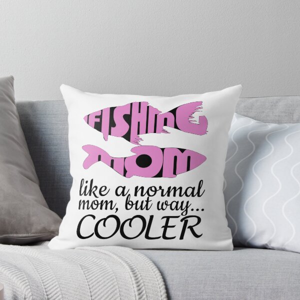 Item preview, Fishing Mom, like a normal mom but way cooler. Pink version. designed and sold by Verle-art.