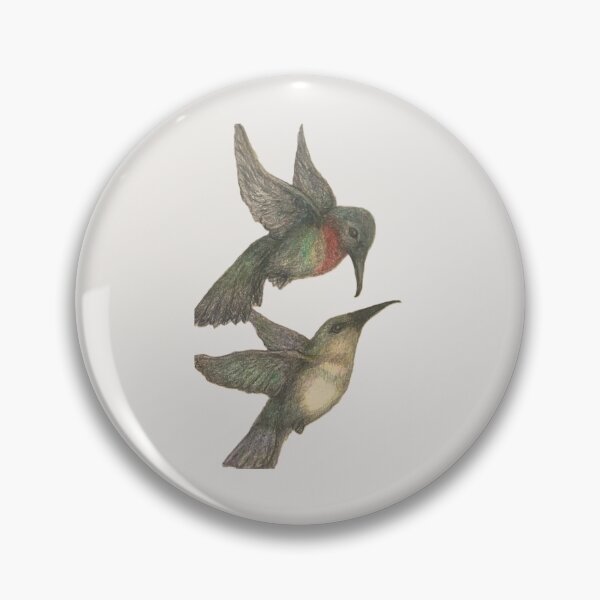 Item preview, Ruby Throated Hummingbird Romance  designed and sold by OdomArt.