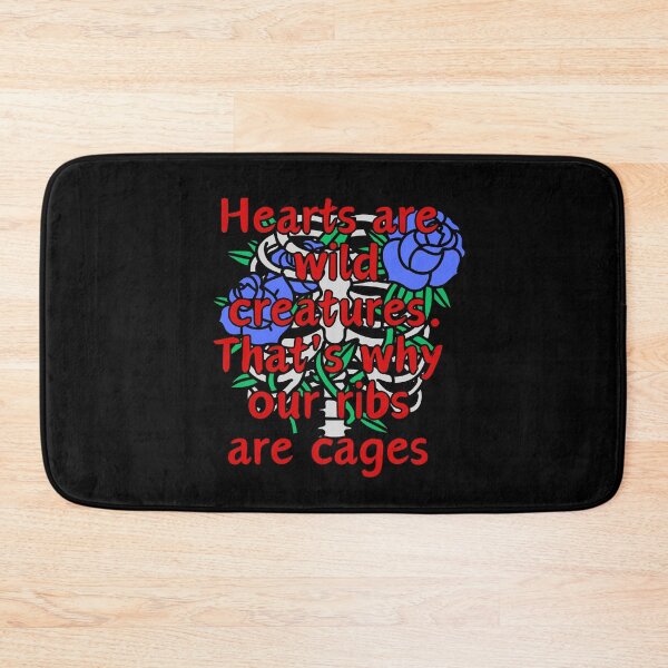 Item preview, HEARTS ARE WILD CREATURES designed and sold by BootsNCatsStore.