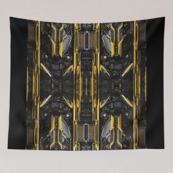 Item preview, Cybernetics - Black and Yellow - 04 designed and sold by Mystic-Images.