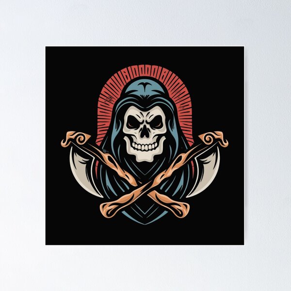 Item preview, American Traditional Grim Reaper designed and sold by Goku Creations.