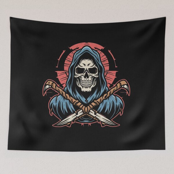 Item preview, American Traditional Grim Reaper Tattoo designed and sold by Goku Creations.