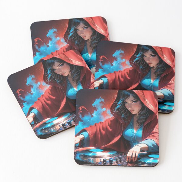 Item preview, Close up of a beautiful hooded dj designed and sold by Barrettlawon.