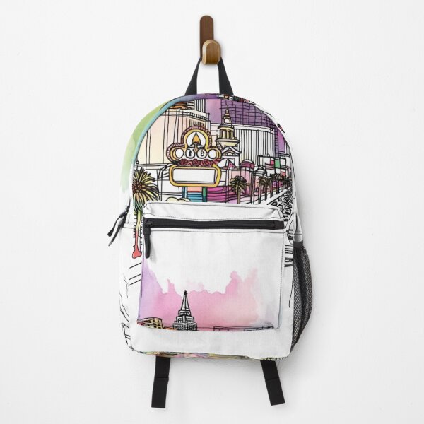 Item preview, Las Vegas Strip, Single Line and Watercolour designed and sold by ArtfulMiller.