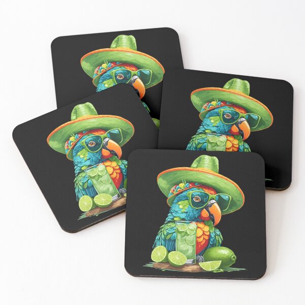 Item preview, Blue Green Parrot Limelight Lounger Tropical Happy Bird in Paradise and Refreshing Lime designed and sold by MindWave THC.